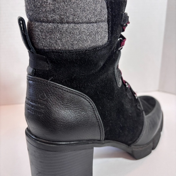 Naturalizer Women's Ankle Boots Black SZ 10 Waterproof Block Heel Round Toe - Picture 5 of 14